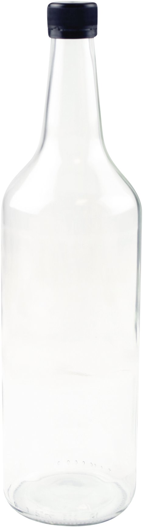 Geradehalsflasche mit Schraubverschluss 1 l