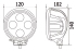 Impos LED-Arbeitsscheinwerfer 40W Flood