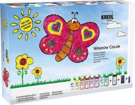 KREUL Fenstermalfarben-Set mit extra viel Farbe