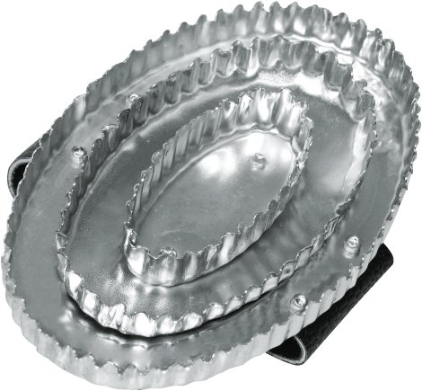 Reformstriegel 16,5 x 11 cm, oval