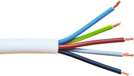 Schlauchleitung H05VV-F, 5-adrig