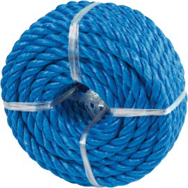 WINDHAGER PP-Seil - gedreht 8 mm x 10 m, blau