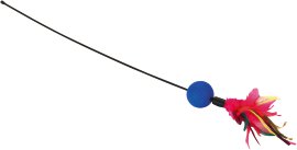 Federwedel mit Rasselball 51 cm