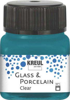 KREUL Malfarbe Glass & Porcelain Clear Türkis 20 ml