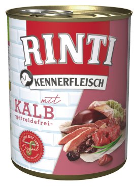 RINTI Hundenassfutter Kennerfleisch Kalb 800 g