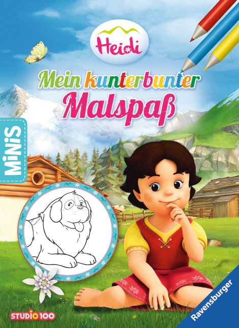 RAVENSBURGER Buch Heidi Mein kunterbunter Malspaß