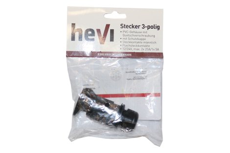 Hevi Stecker 3-polig PVC