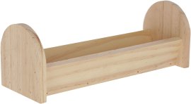 Futtertrog für Nager 28x10x10cm, aus Holz