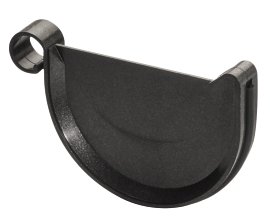 Rinnen Endstück aus Kunststoff Anthrazit NW 125 mm