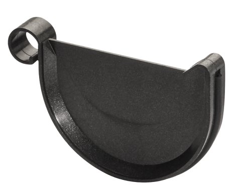 Rinnen Endstück aus Kunststoff Anthrazit NW 125 mm