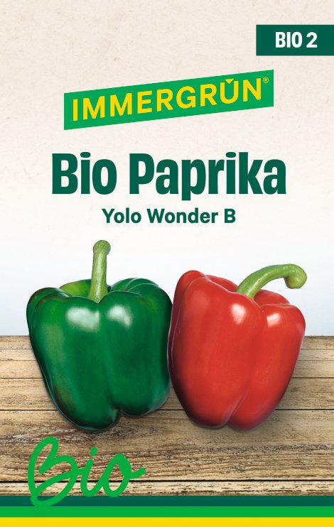 IMMERGRÜN Tütensamen BIO Paprika Yolo Wonder B