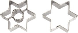 Keksausstecher 2in1 Duo Stern mit Kreis