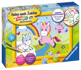 RAVENSBURGER Malen nach Zahlen Einhörner