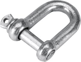 Schäkel gerade 1/4", 6 mm, 3 Stk.