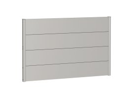 BIOHORT Wandpaneel für Sichtschutz O AC-GL 150 cm, silber-metallic