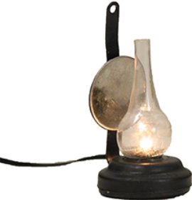 Lampe mit Spiegel 4,5 cm