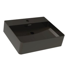 Keramik-Aufsatzbecken VAIDA Schwarz matt 50x42x13 cm (BxTxH)