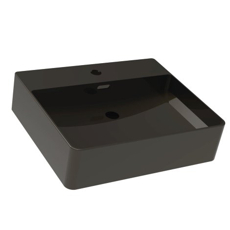 Keramik-Aufsatzbecken VAIDA Schwarz matt 50x42x13 cm (BxTxH)