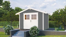 WEKA Gartenhaus 122 grau Gr. 3 28 mm