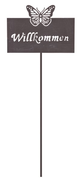 KENT LIVING Gartenstecker Willkommen