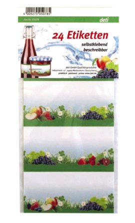 Etikette Aufkleber selbstklebend 24-tlg.