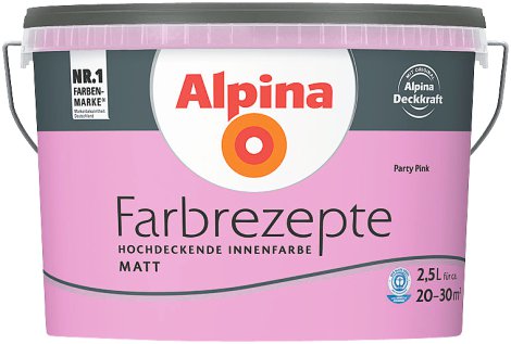 ALPINA Farbrezepte Party Pink 2,5 l