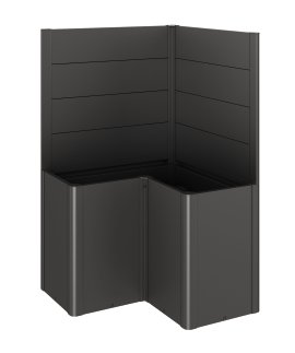 BIOHORT Sichtschutz für Belvedere L-F O A-GL, dunkelgrau-metallic