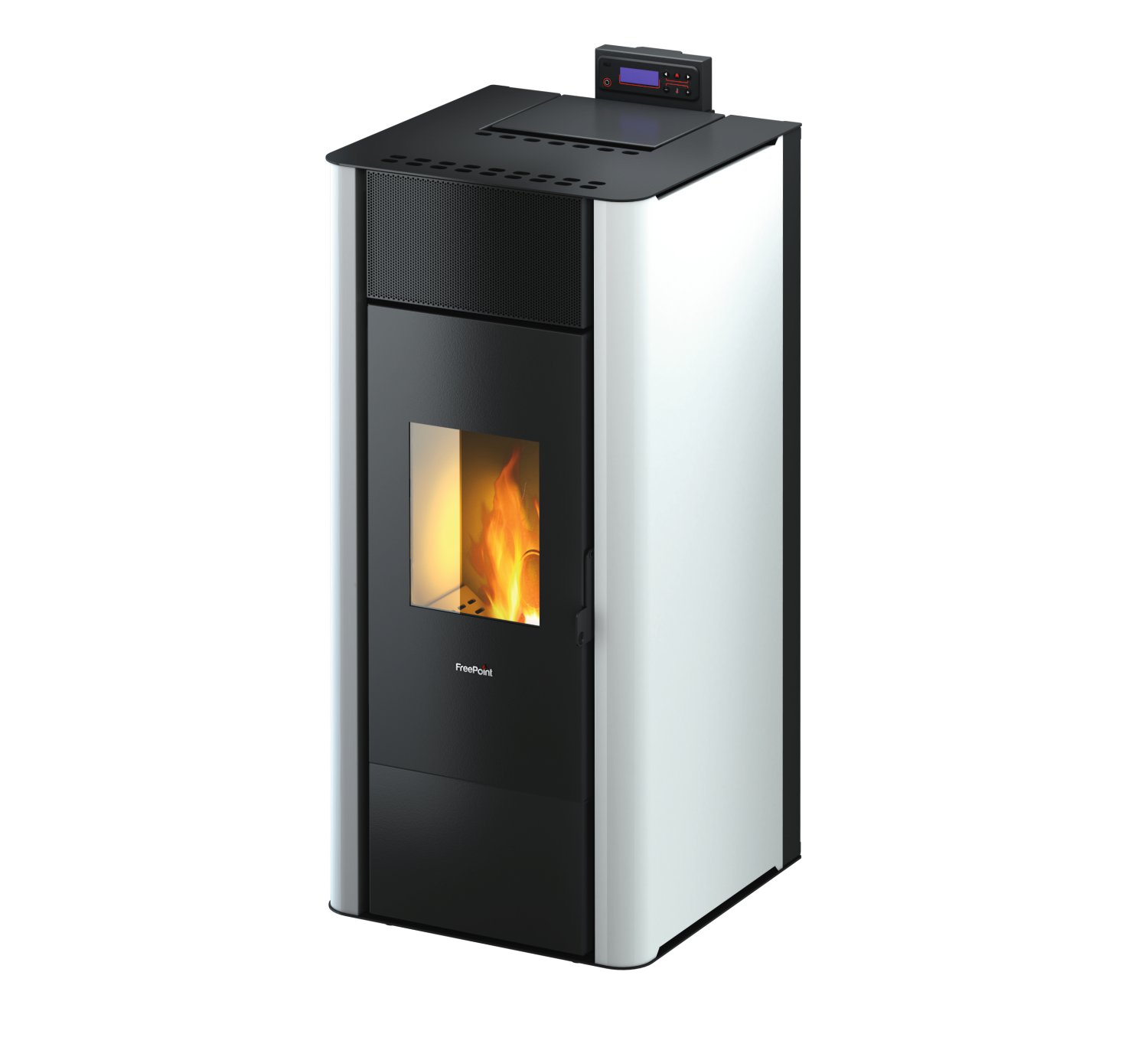 FREEPOINT Pelletofen Wasserführend Tesis 23 (Verkleidung: Weiß)  22,8 kW