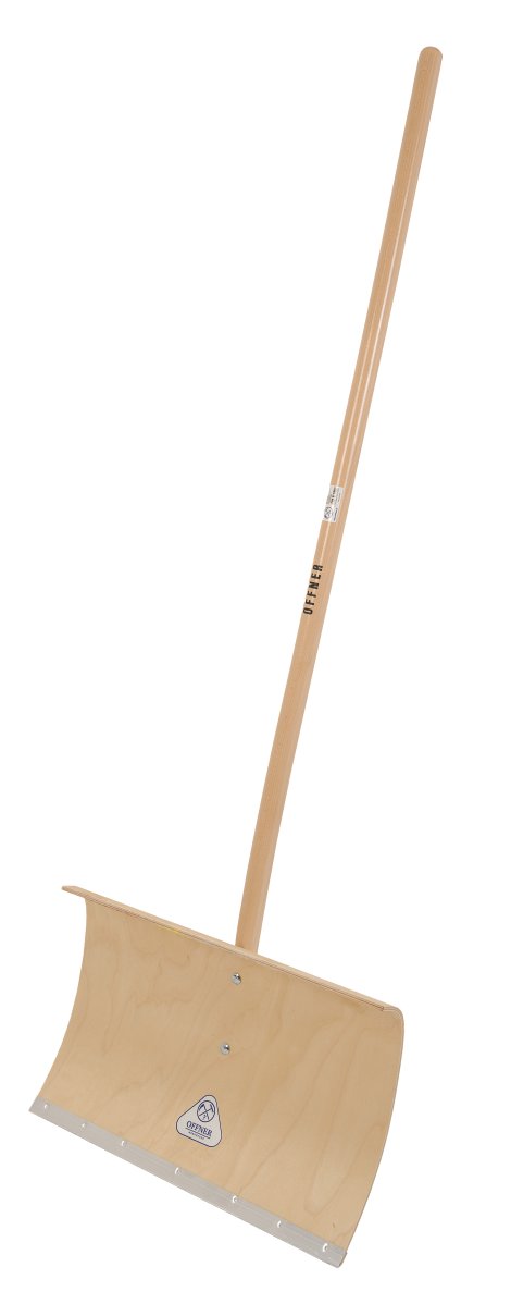 OFFNER Schneeschieber Profi Holz mit Stiel lang