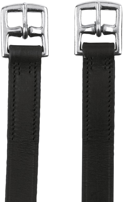 Steigbügelriemen Leder 145 cm x 27 mm, schwarz