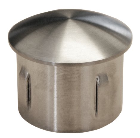 ALPERTEC Endkappe mit Federklemmung Edelstahl