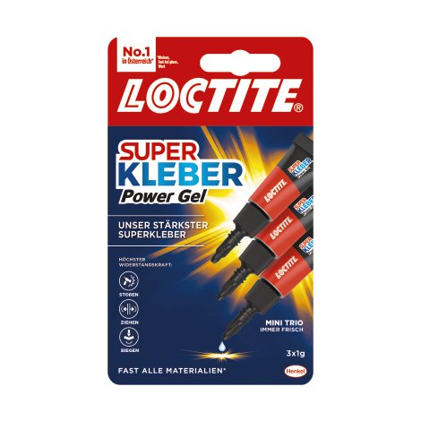 LOCTITE Superkleber Mini 3x1 g