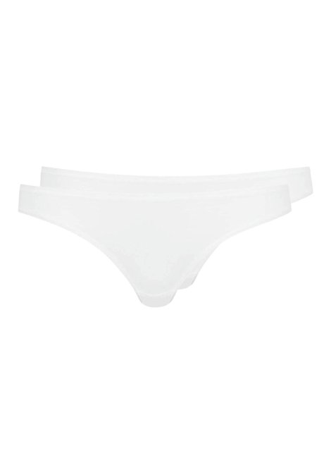 Damen Slip Taillen Weiß Doppelpackung 46