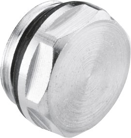 CORNAT Schraub-Verschluss mit Außengewinde 1" AG, vernickelt