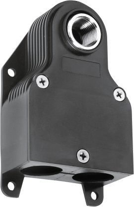 CORNAT Anschlussdose CORNAT Doppelt 1/2" IG, 3/4" AG, schwarz