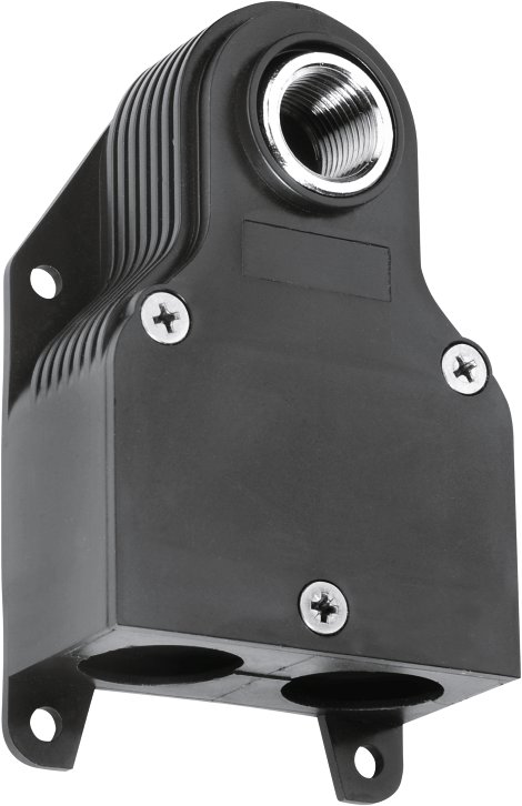 CORNAT S-Anschlussdose doppelt 1/2" IG 3/4" AG