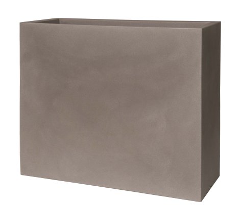 EURO3PLAST Pflanzenkasten Kube High Zement 77 l, 100x40x70 cm