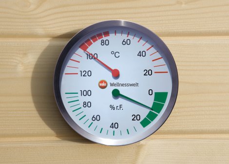 WEKA Klimamesser mit Hygrometer und Thermometer