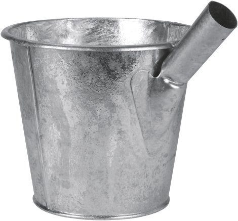Jaucheschöpfer aus verzinktem Metall