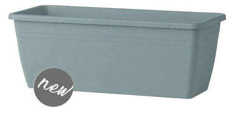 DEROMA Balkonkasten Day Aschgrau 40 cm