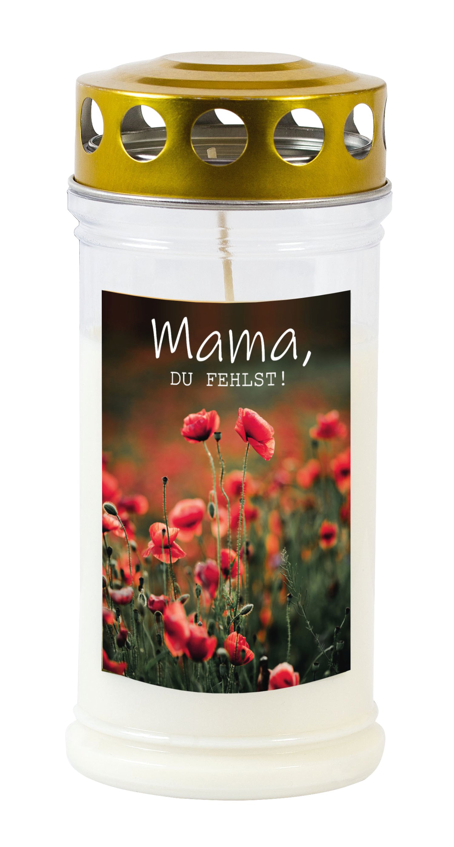 JEKA Gedenkkerze klein mit Motiv Mama