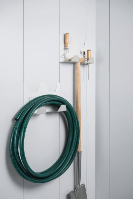 BIOHORT Gerätehalter 28x10,4x17,2 cm für Gerätehaus Neo, 2 Stk.