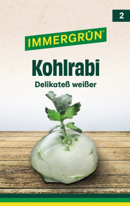 IMMERGRÜN Tütensamen Kohlrabi Delikatess Weiß
