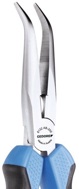 GEDORE Flachrundzange 2K-Griff gew. 200 mm