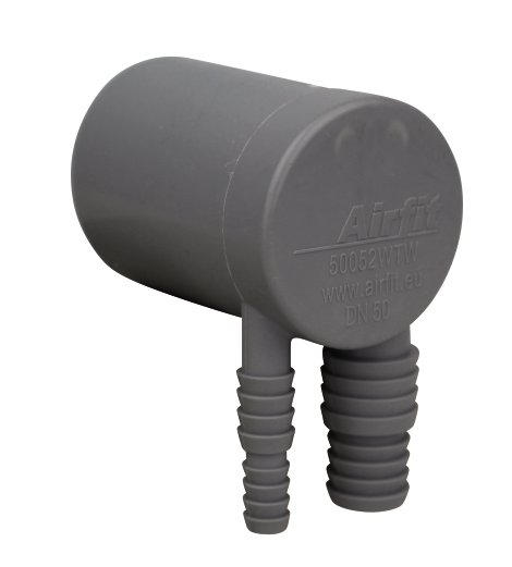 Rinnenablauf aus Kunststoff Grau NW 75 mm Ø 53