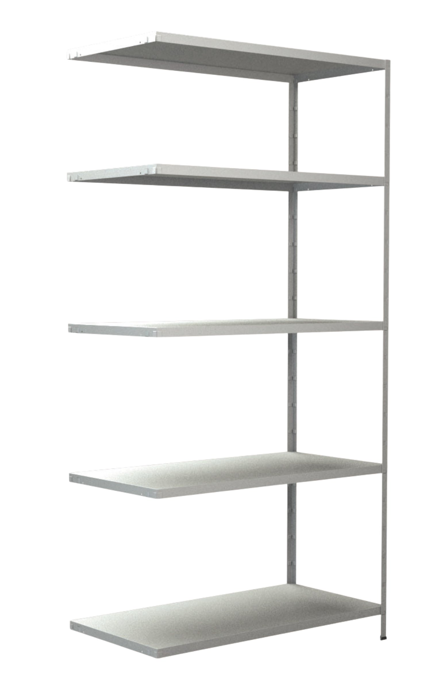 SCHULTE REGALWELT Steckanbauregal 5 Böden Weiß 200x100x50 cm