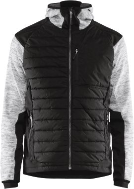 BLÅKLÄDER Hybridjacke grau-meliert/schwarz S