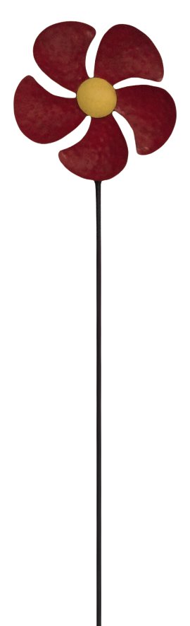 KENT LIVING Dekostecker Blume 29x5x130 cm rot