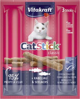 VITAKRAFT Cat Sticks Kabeljau & Thunfisch 3 Stk.