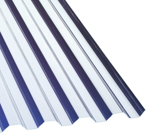 GUTTA Acryl Profilplatte 76/18 Trapez klar 2500x1045x1,5 mm